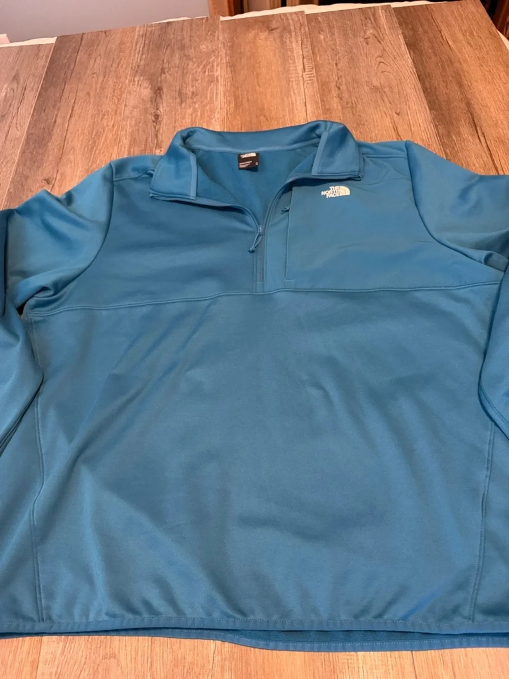 The North Face Teal Quarter-Zip Pullover